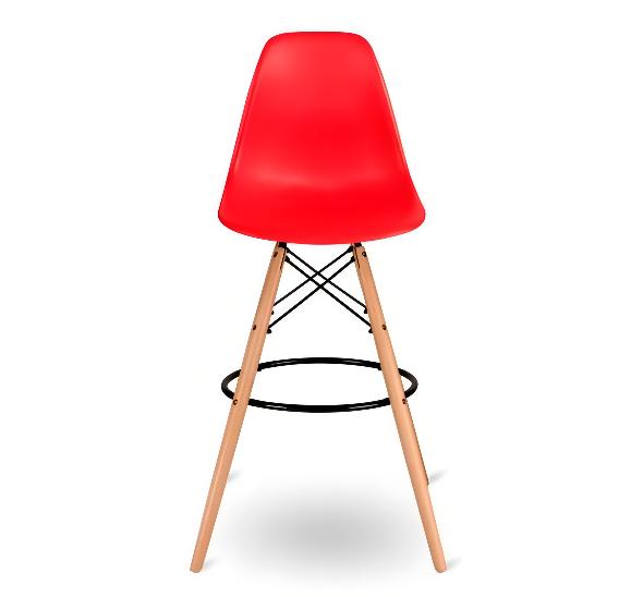 Стул барный Eames красный