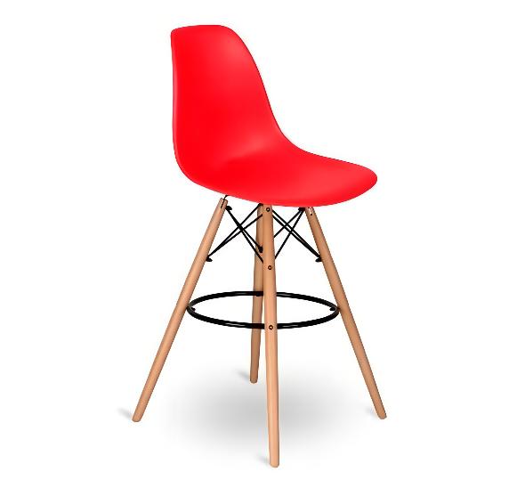 Стул барный Eames красный