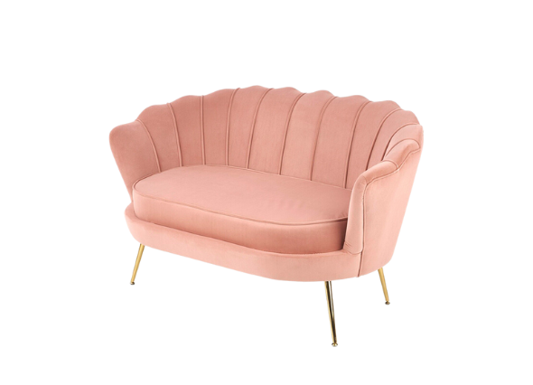 Диван Shell розовый