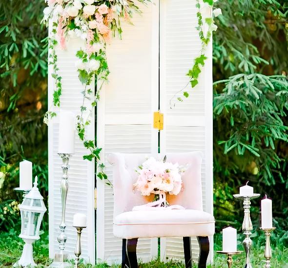 Ширма свадебная белая