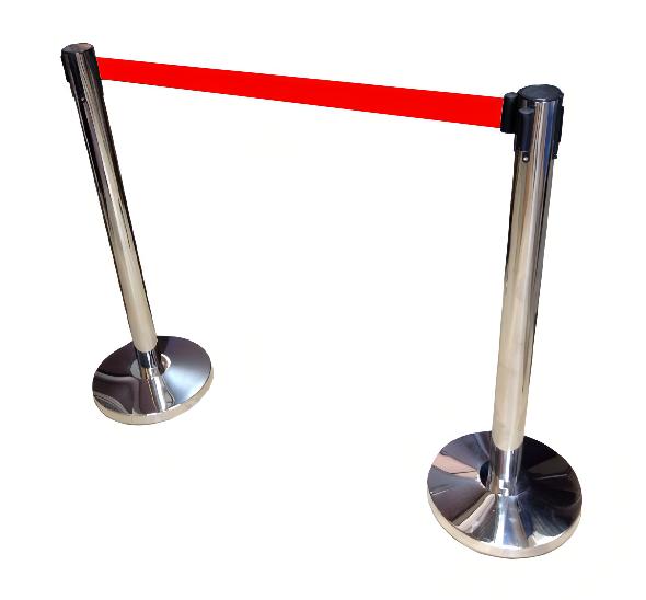 Столбик для ограждения с лентой