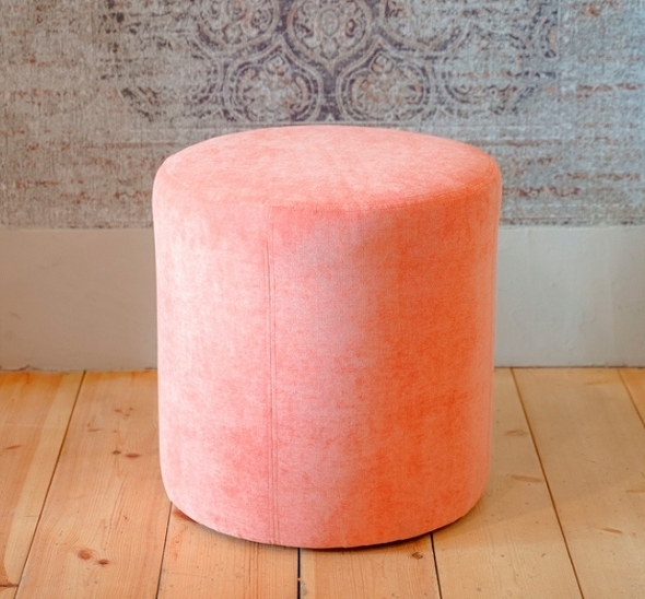 Пуфик круглый Пудрово-розовый