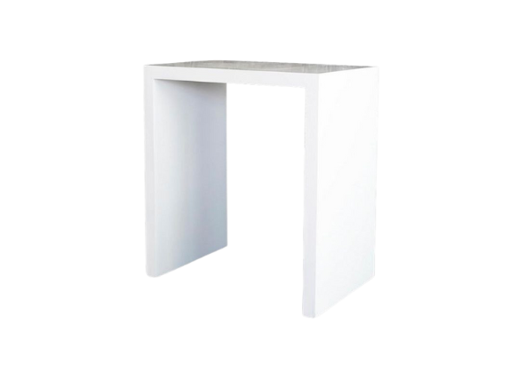 Белый п-образный стол (маленький)