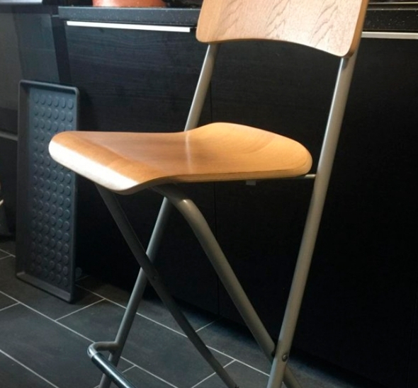 Стул барный складной Франклин бежевый