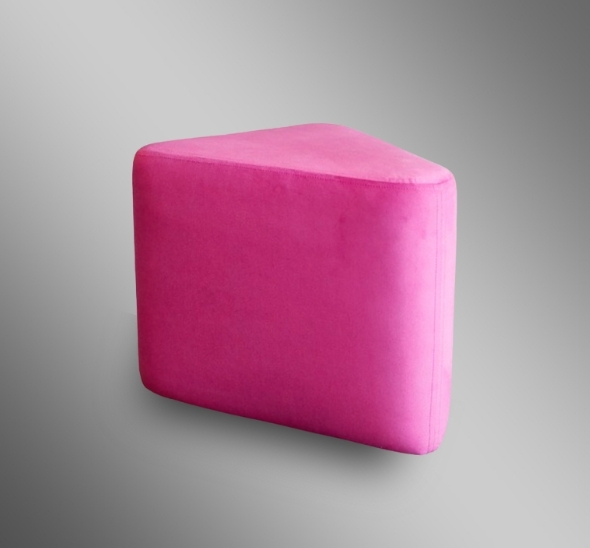Пуфик треугольный Розовый