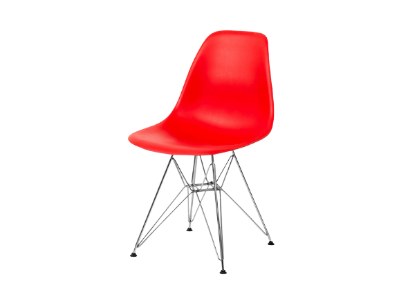 Стул Eames металл красный