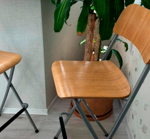 Стул барный складной Франклин бежевый