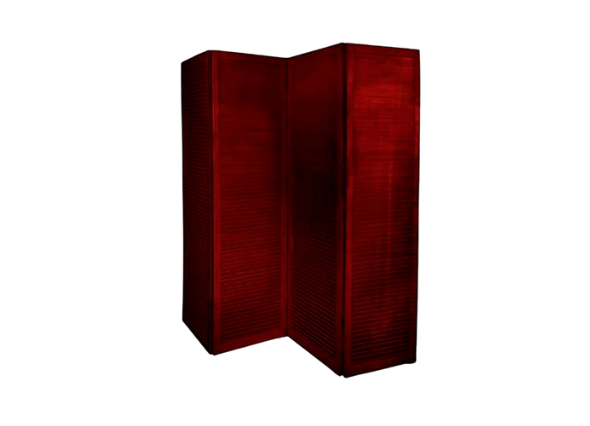 Складная ширма бордовая