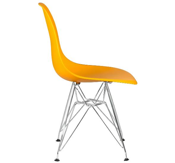 Стул Eames металл желтый