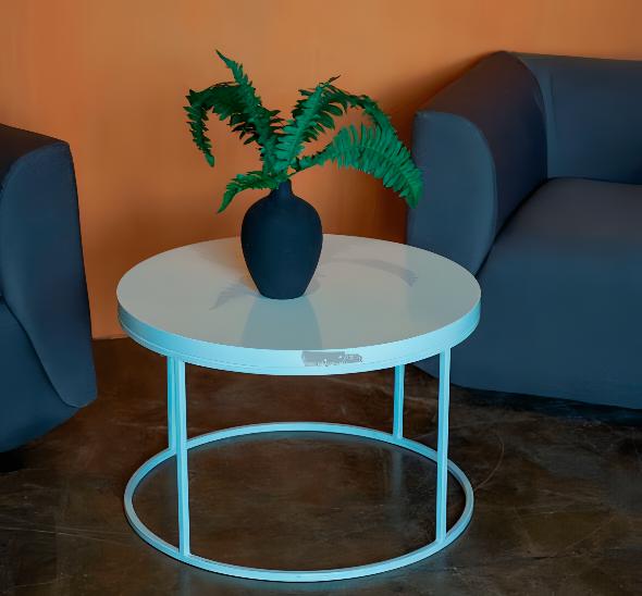 Журнальный стол Round White