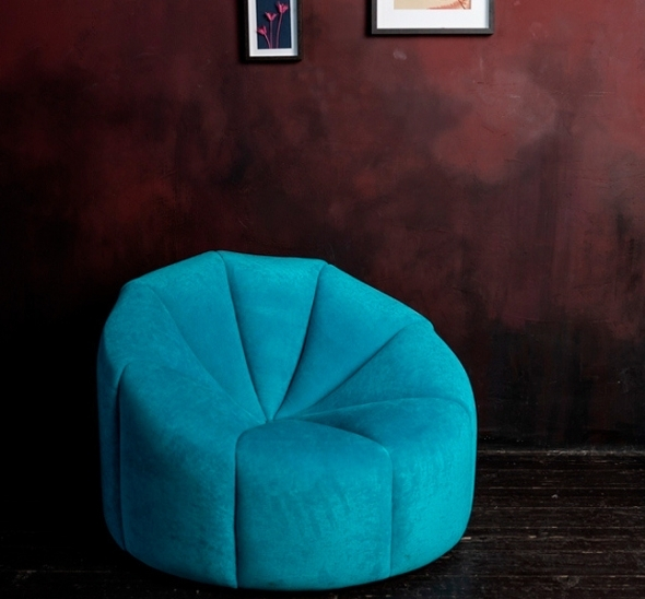Кресло-пуф Вельвет Аквамарин