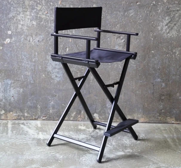 Стул визажиста чёрный