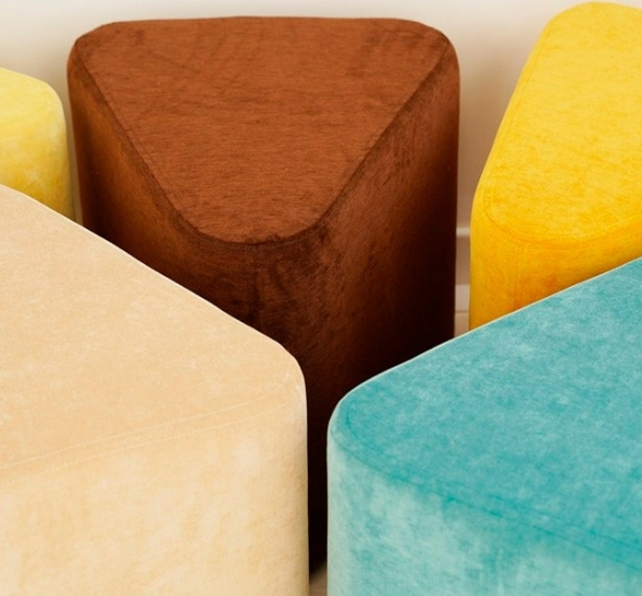 Пуфик треугольный Коричневый