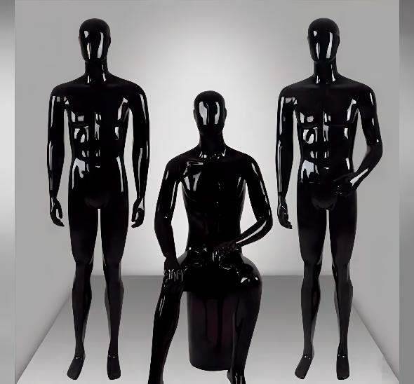 Манекен мужской черный