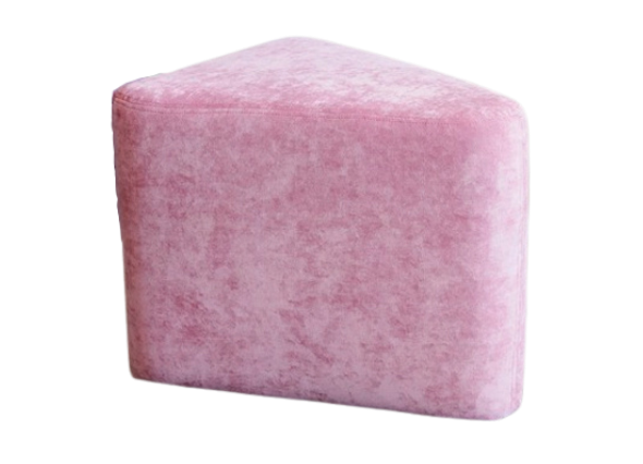 Пуфик треугольный Бледно-розовый