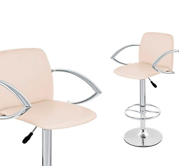 Стул барный для визажиста белый