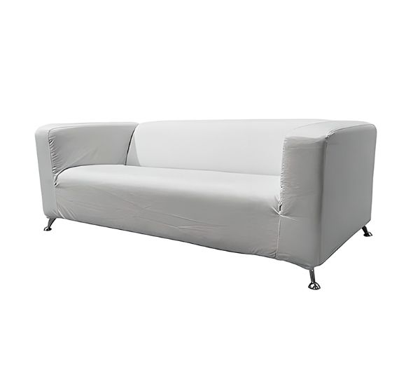 Диван Клиппан тканевый белый