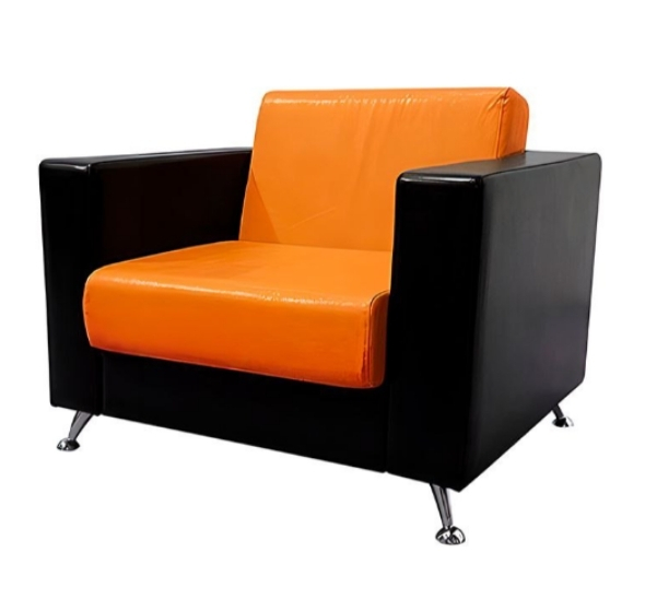 Кресло Cube оранжево-черное