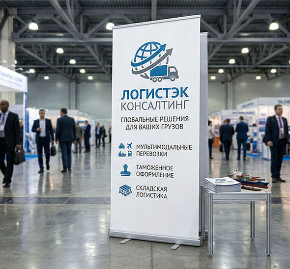 L баннер коннект с печатью на полипропилене