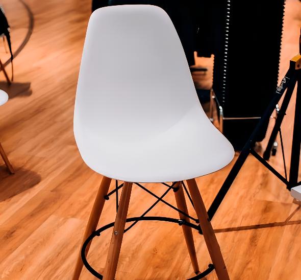 Стул барный Eames белый