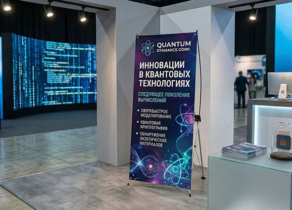X-БАННЕР Стронг с печатью баннера