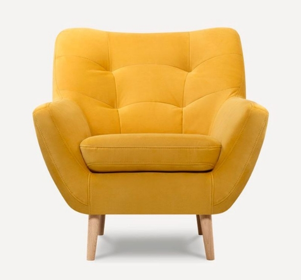 Кресло Scandi желтое