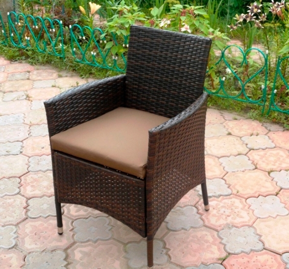 Кресло плетеное из ротанга Кения