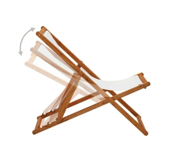 Белый шезлонг