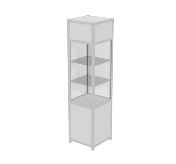 Витрина высокая белая