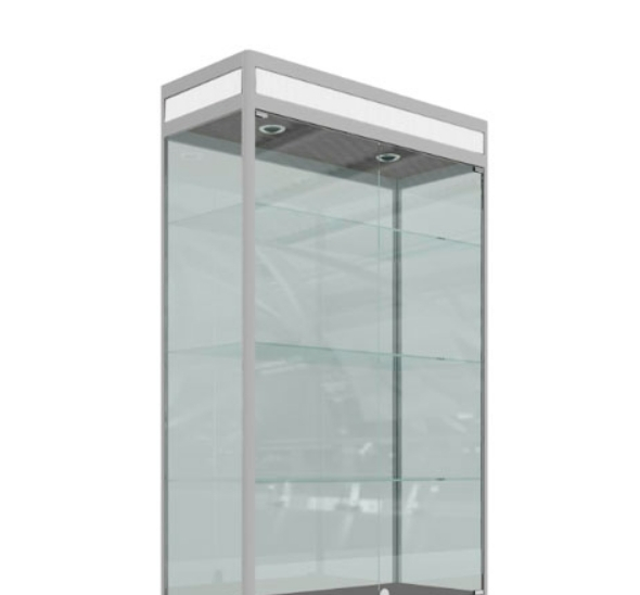 Выставочная витрина белая