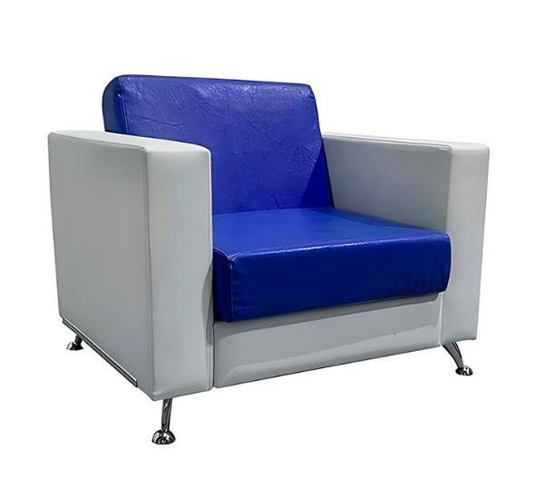 Кресло Cube сине-белое