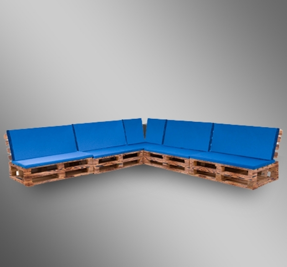Диван модульный из паллет Обожженный