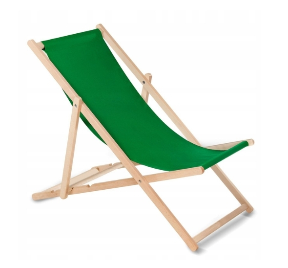 Зелёный шезлонг