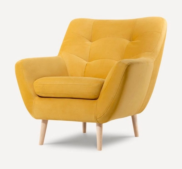 Кресло Scandi желтое