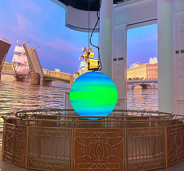 LED Шар диаметром 1.5м. Шаг 2,5.