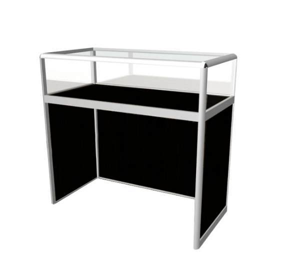 Витрина-прилавок чёрная