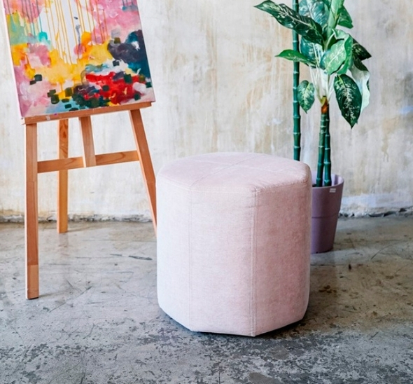 Пуфик многоугольный Бежевый