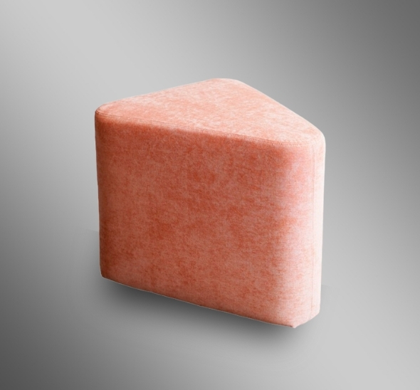 Пуфик треугольный Пудрово-розовый